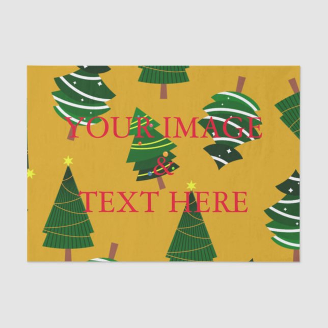 Personalized Customized Your Own Photo Tissue Pape Tissue Paper (Front)