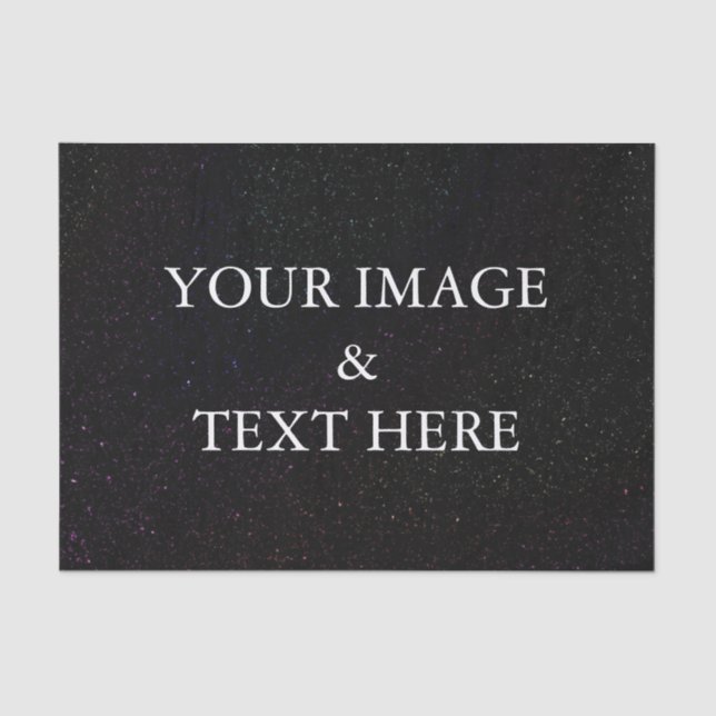 Personalized Customized Your Own Photo Tissue Pape Tissue Paper (Front)