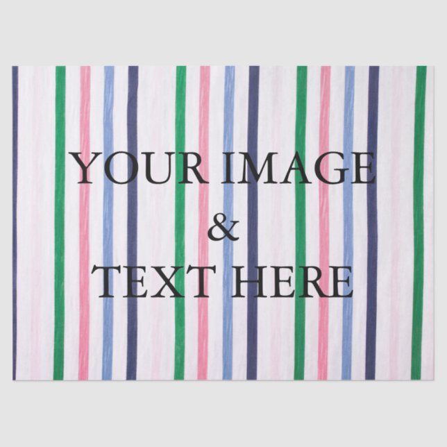 Personalized Customized Your Own Photo Tissue Pape Tissue Paper (Front)