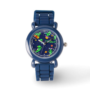 Personalized Cute Aliens in Space Watch