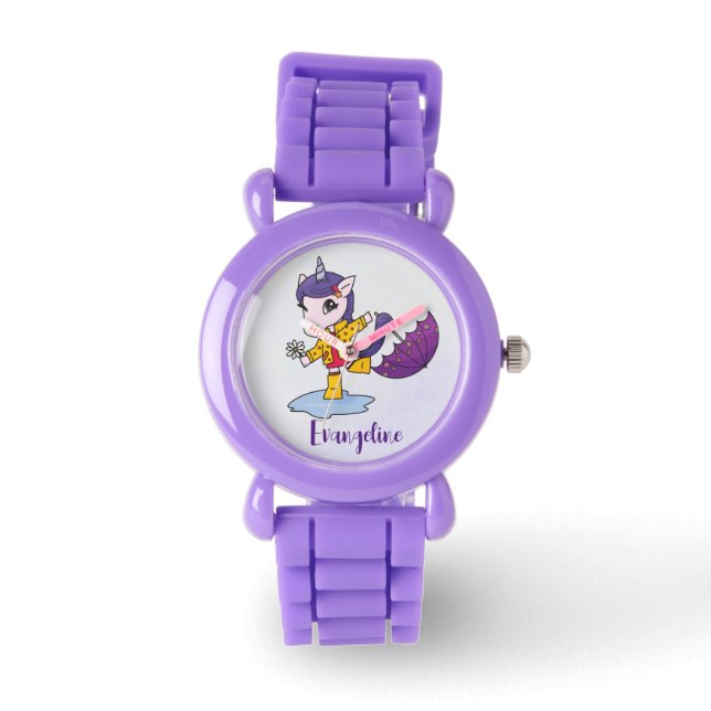 Personalized Cute and Simple Unicorn Watch (Front)