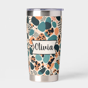 Personalized Cute Animal Print Insulated Tumbler