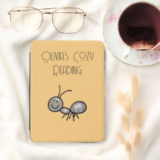 Personalized Cute Ant Cartoon Reading Gift Kindle Cover