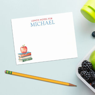Personalized Cute Apple Kids Lunch Box  Post-it Notes