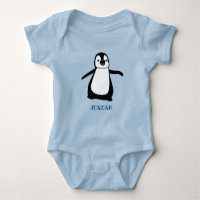 Personalized cute Baby blue penguin illustration