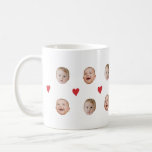 Personalized Cute Baby Face 2 Photos Mug<br><div class="desc">For this mug the image must have a transparent background and be a 1x1 square to ensure the image fits the frame. If the image does not have a transparent background when inserted it will become a circle according to the frame. If you have any trouble editing, want to customize...</div>