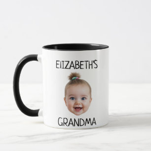 Personalized Cute Baby Face Photo Mom Dad birthday Mug