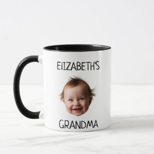 Personalized Cute Baby Face Photo Mom Dad birthday Mug
