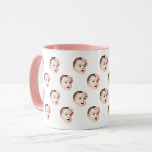 Personalized Cute Baby Face Photo Mug