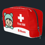 Personalized Cute Baby First Aid Kit Bag<br><div class="desc">This bag is designed to store medical necessity for your little one. With this cute design,  being treated when injures or sick won’t feel so scary for your little one. It is a great accessory for travel and for home.</div>