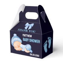 Personalized Cute Baby Shower Favor Boxes