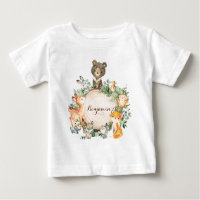 Personalized Cute Baby Woodland Forest Animals