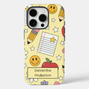 Personalized Cute Back to School for Kids - iPhone 16 Pro Case