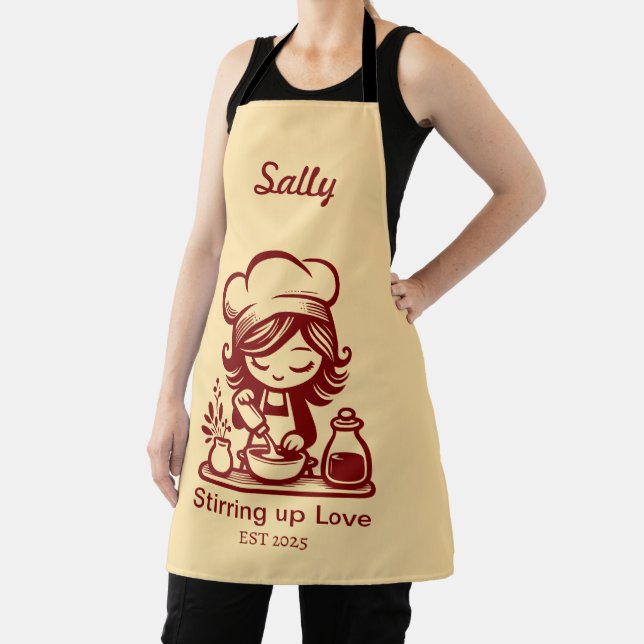 Personalized Cute Baking Apron for Women (Insitu)