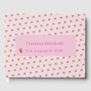 Personalized Cute Bear and Balloons Guest Book