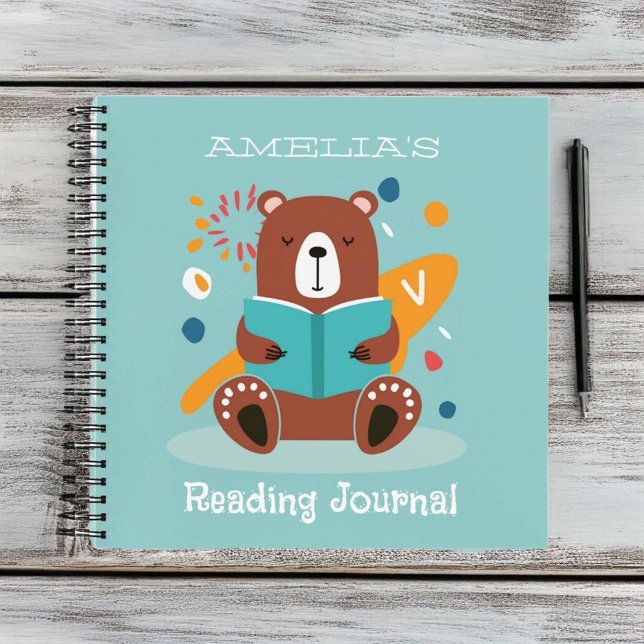 Personalized Cute Bear Reading Journal (Creator Uploaded)