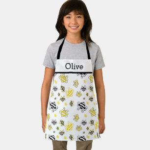 Personalized Cute Bees Pattern Apron – Honey Bee