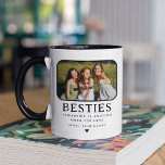 Personalized Cute BESTIE Photo & Quote  Mug<br><div class="desc">Create a wonderful keepsake photo mug for your bestie! Simply upload your own picture,  customize the friendship quote and change the names to make it unique and personal to you.</div>