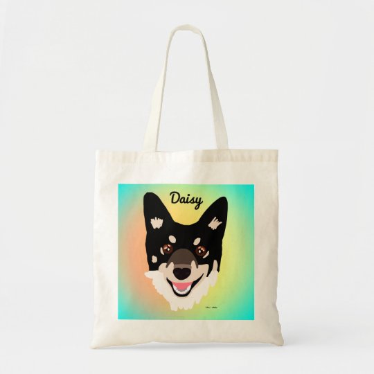black dog tote