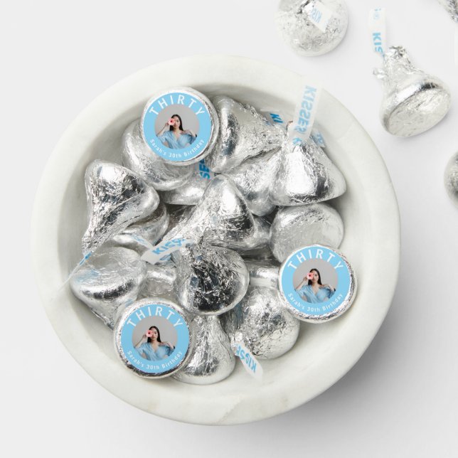 Personalized Cute Blue 30th Birthday  Hershey®'s Kisses® (Assorted)