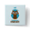 Personalized Cute Blue Owl Kindergarten Graduate