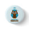 Personalized Cute Blue Owl Kindergarten Graduate