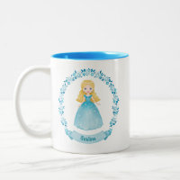 Personalized Cute Blue Princess
