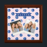 Personalized Cute Blueberry Watercolor Gift Name Box<br><div class="desc">With our Customized Blueberry Watercolor Collection, you can add a cheerful splash of color and individuality to daily life! These personalized pieces are meant to make anyone smile, whether you're shopping for yourself or looking for that ideal present. Every piece in the collection has a bright, hand-painted blueberry design in...</div>
