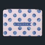 Personalized Cute Blueberry Watercolor Gift Name iPad Mini Cover<br><div class="desc">With our Customized Blueberry Watercolor Collection, you can add a cheerful splash of color and individuality to daily life! These personalized pieces are meant to make anyone smile, whether you're shopping for yourself or looking for that ideal present. Every piece in the collection has a bright, hand-painted blueberry design in...</div>