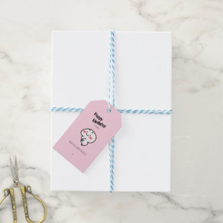 Personalized Cute blushing Birthday  Gift Tags