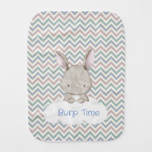 personalized cute bunny baby  baby burp cloth