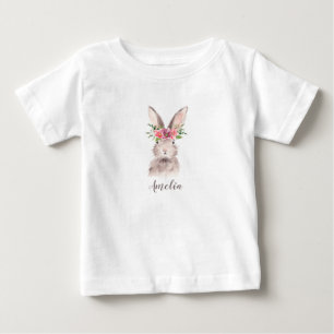 Personalized Cute Bunny Baby T-Shirt