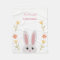 Personalized Cute Bunny Fleece Blanket