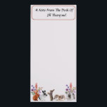 Personalized Cute Bunny  Magnetic Notepad<br><div class="desc">Personalized Cute Bunny Magnetic Notepad
This Personalized Cute Bunny Magnetic Notepad is a fun addition to any space where you or a loved one needs to make notes. It makes great gift for anyone,  for any occasion.</div>