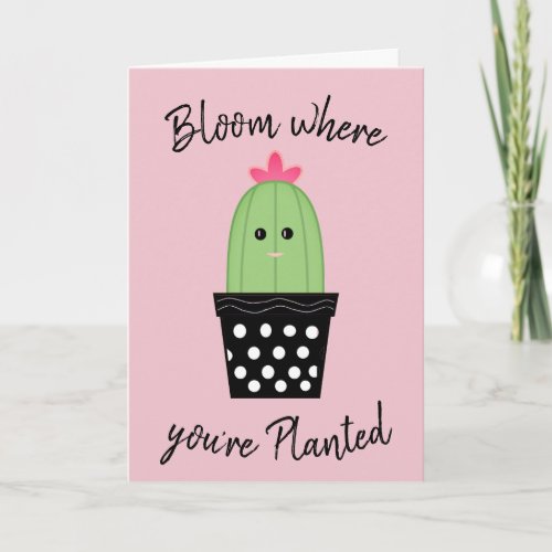 Personalized Cute Cactus Greeting Card