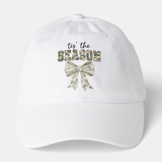 Personalized Cute Camo "Tis the Season"  Hat