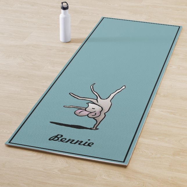 Personalized Cute Cartoon Handstand Mouse Yoga Mat (In Situ)