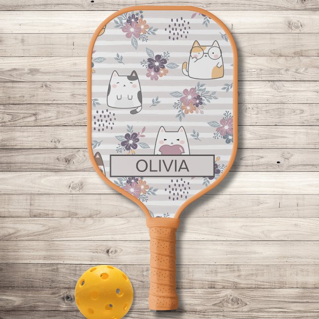 Personalized Cute Cat, Cat Pickleball Paddle (Creator Uploaded)