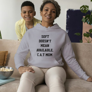 Personalized Cute Cat Lover Grey And Black Custom Hoodie