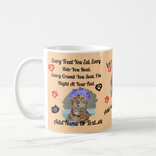 Personalized Cute Cat Mug for Cat Lovers - Funny