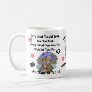 Personalized Cute Cat Mug for Cat Lovers - Funny 
