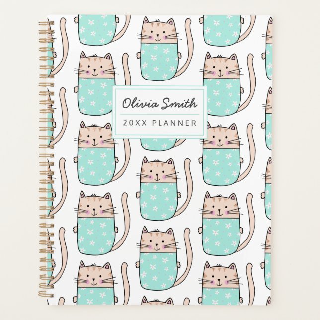 Personalized Cute Cat Planner (Front)