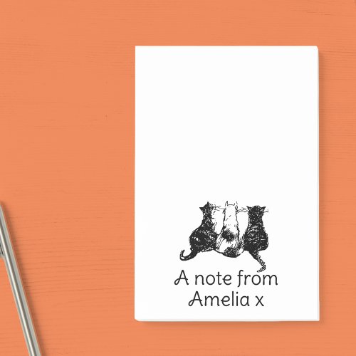 Personalized Cute Cat  Post_it Notes