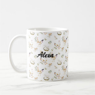 Personalized Cute Chicken Farm Animal Coffee Mug