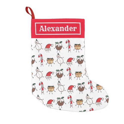 Personalized Cute Christmas Characters Stocking