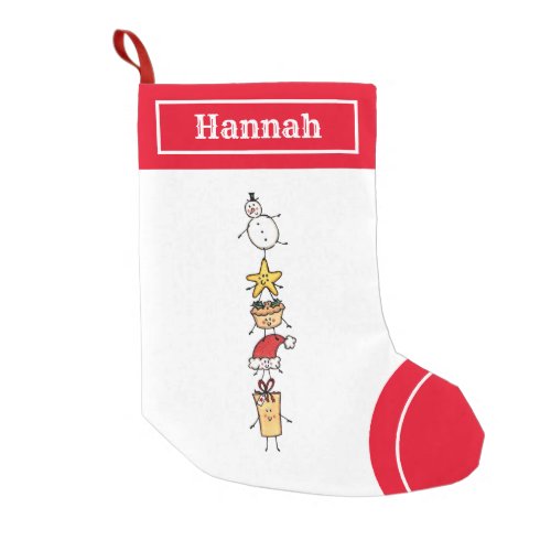 Personalized Cute Christmas Characters Stocking