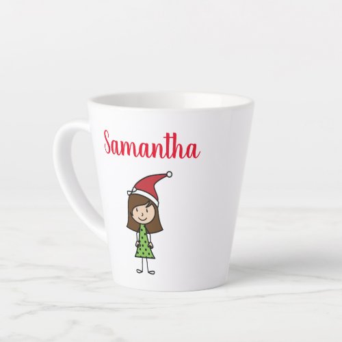 personalized cute christmas kids hot cocoa mug