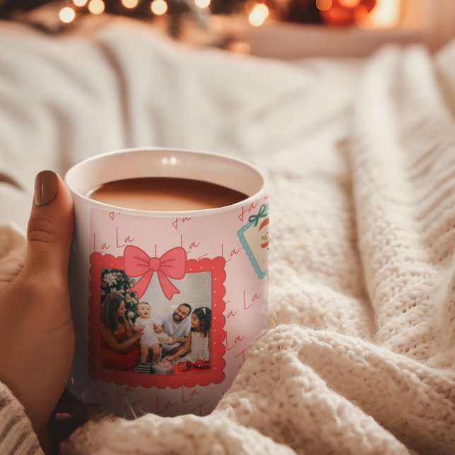 Personalized Cute Christmas Photo Collage  Giant Coffee Mug (Creator Uploaded)