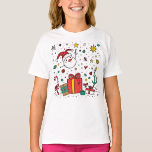 personalized cute Christmas tee for kids