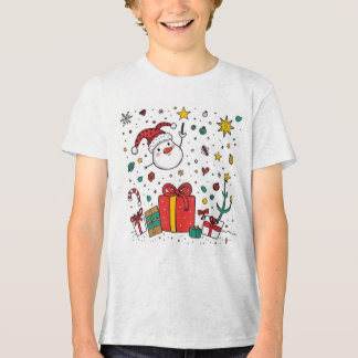 personalized cute Christmas tee for kids